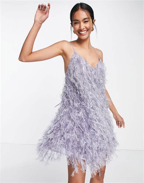 vestito dior con piume
